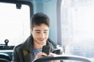 Man receiving SMS Marketing message