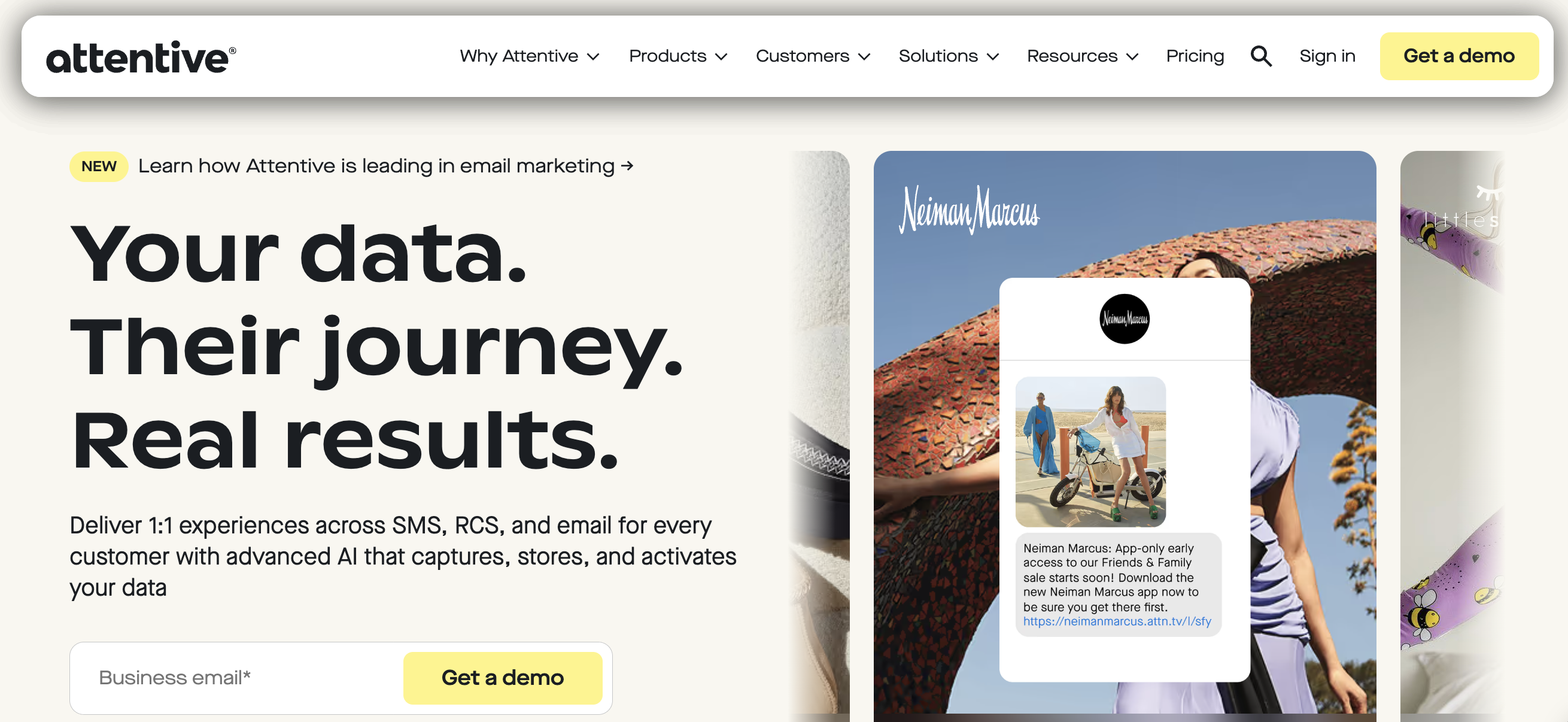 attentive sms for restaurant brands