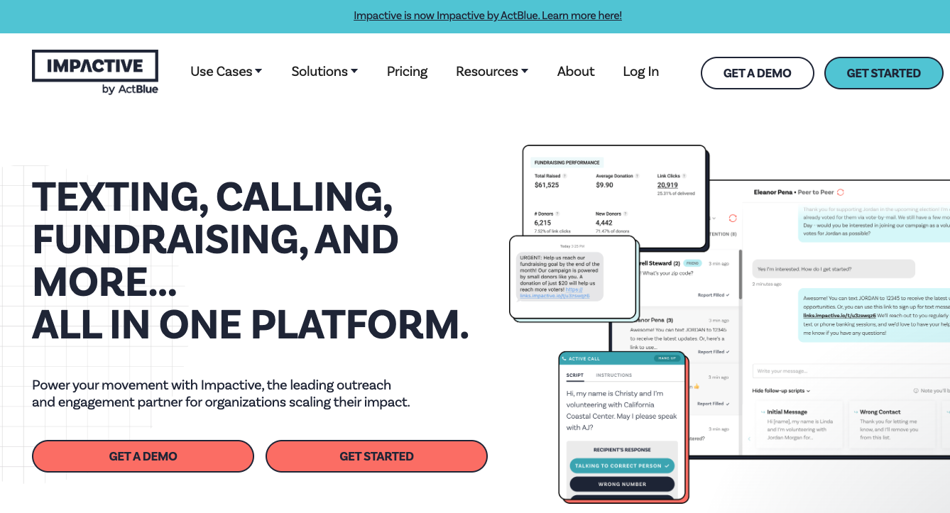 Impactive Political Text Messaging Service for 2026 Election