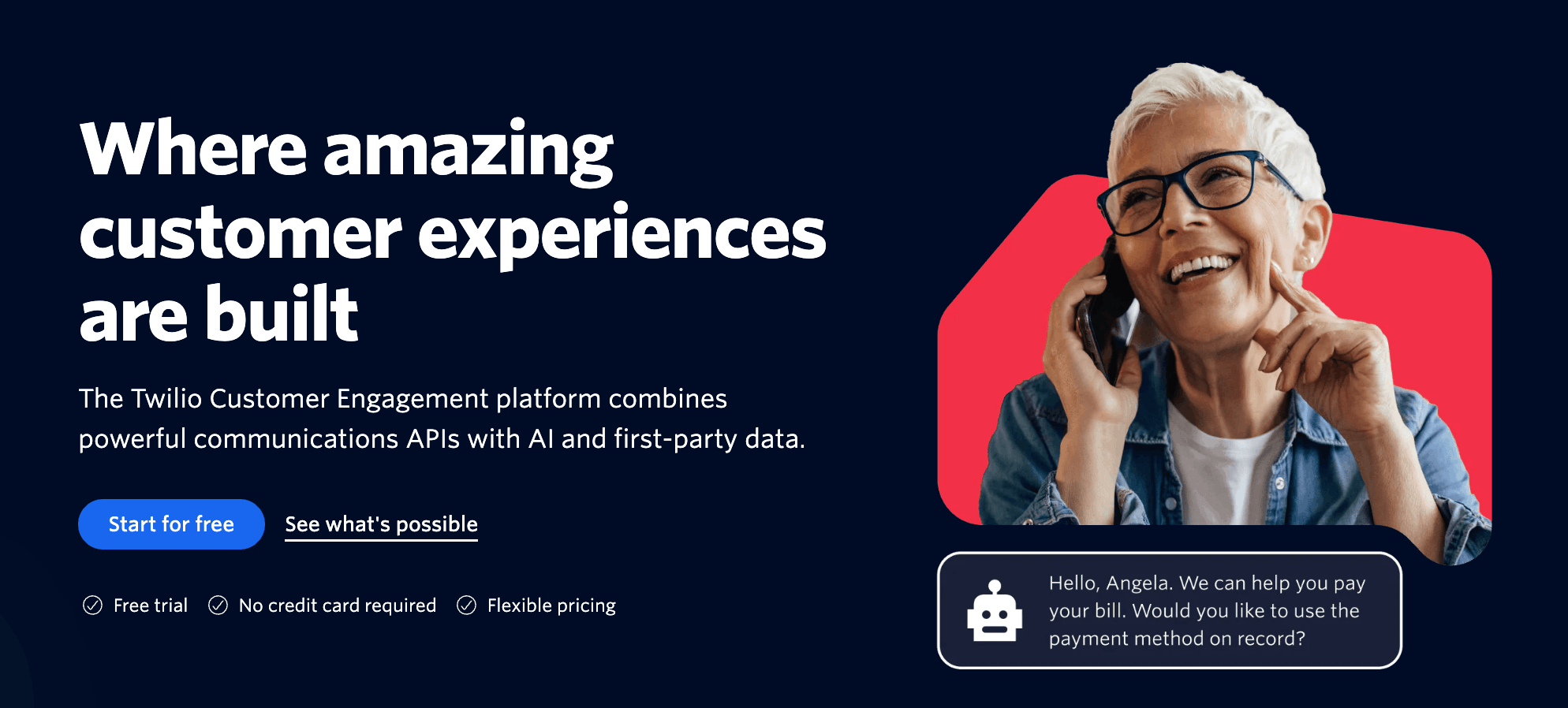 Screenshot of Twilio - One of the Best SMS Platforms for Customer Service in 2026
