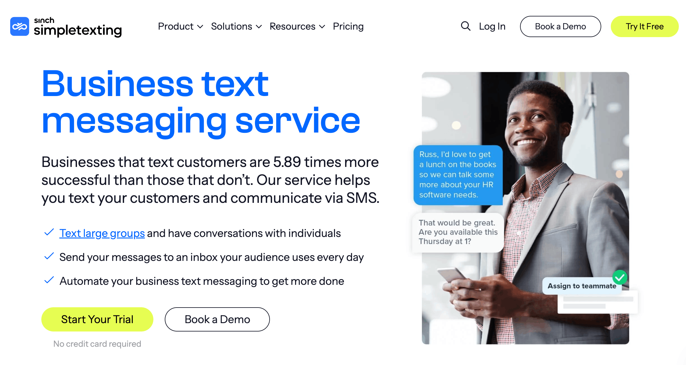 simpletexting's business text messaging tool