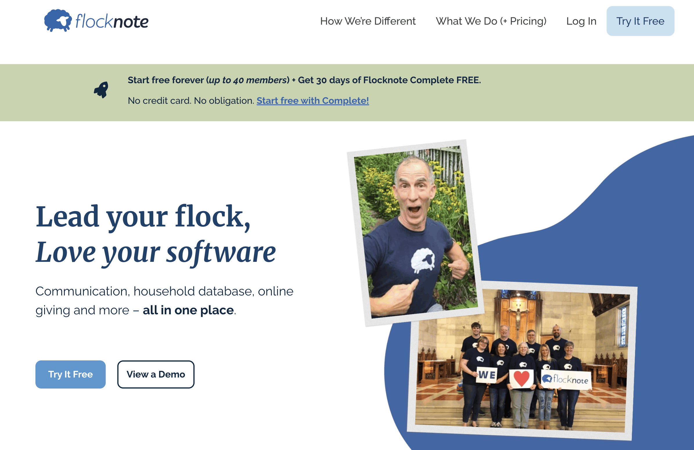 Flocknote text marketing for churches